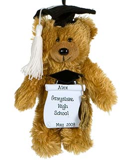 Teddy Bear Graduation Ornament