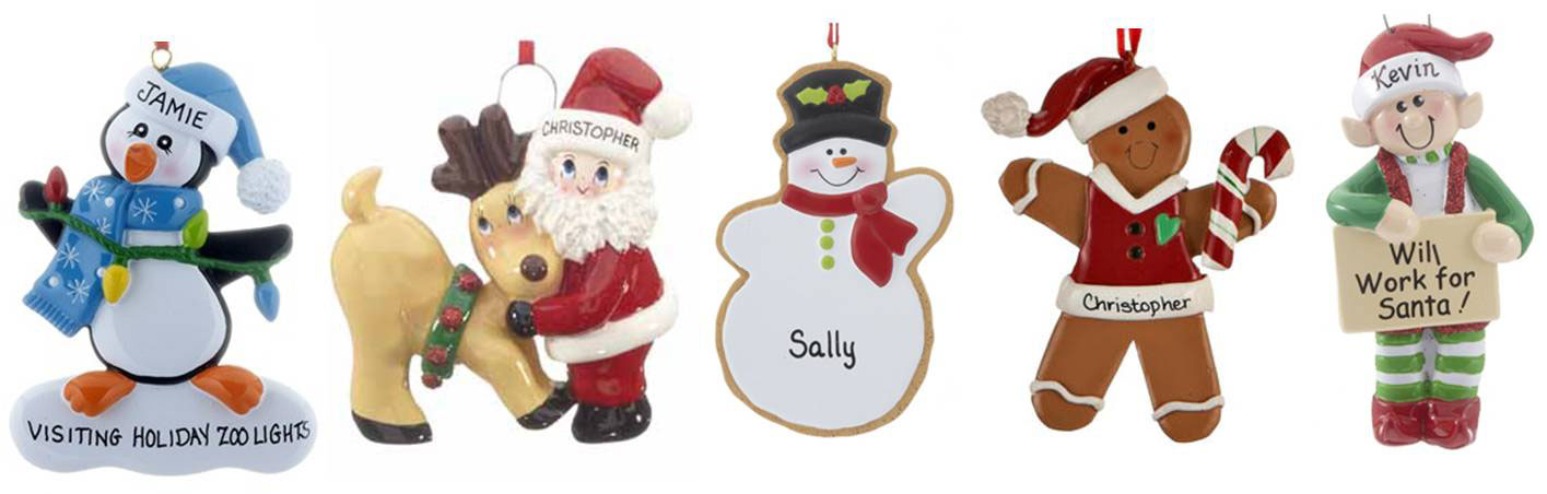 A selection of ornaments perfect for topping envelopes during the Christmas Holiday season | OrnamentShop.com
