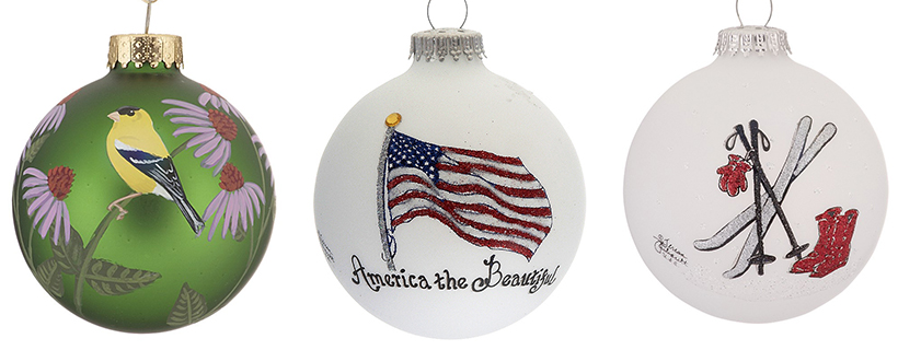 Hand-Painted Glass Ball Ornaments - Made In America | Ornament Shop