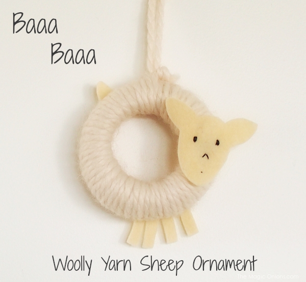 Woolly Yarn Sheep Ornament