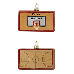 Basketball Court Ornament | OrnamentShop.com