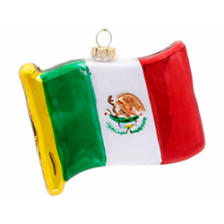 Mexican Flag Christmas Ornament | OrnamentShop.com