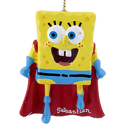 Spongebob Squarepants Super Hero Christmas Ornament | OrnamentShop.com