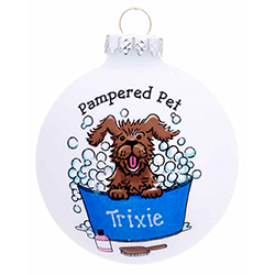 Pampered Pet Christmas Ornament | OrnamentShop.com