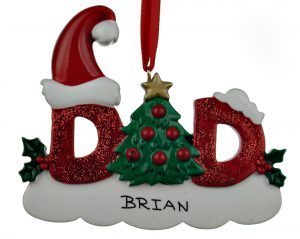 Dad Letters Christmas Ornament | OrnamentShop.com 