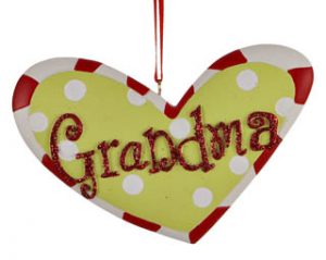 Grandma Heart Christmas Ornament | OrnamentShop.com