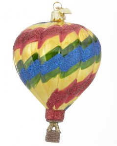 Hot Air Balloon Rainbow Christmas Ornament | OrnamentShop.com