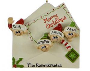 Elf Christmas Letter 4 Christmas Ornament | OrnamentShop.com