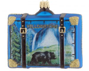 Yellowstone Travel Suitcase Christmas Ornament | OrnamentShop.com