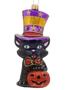 Halloween Cat Christmas Ornament | OrnamentShop.com