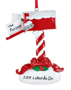 Red Mailbox Christmas Ornament | OrnamentShop.com