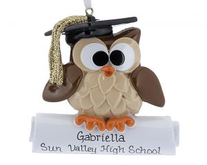 Owl Graduate Christmas Ornament | OrnamentShop.com