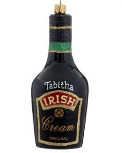 Baley's Irish Cream bottle ornament with personalized name | Ornamentshop.com