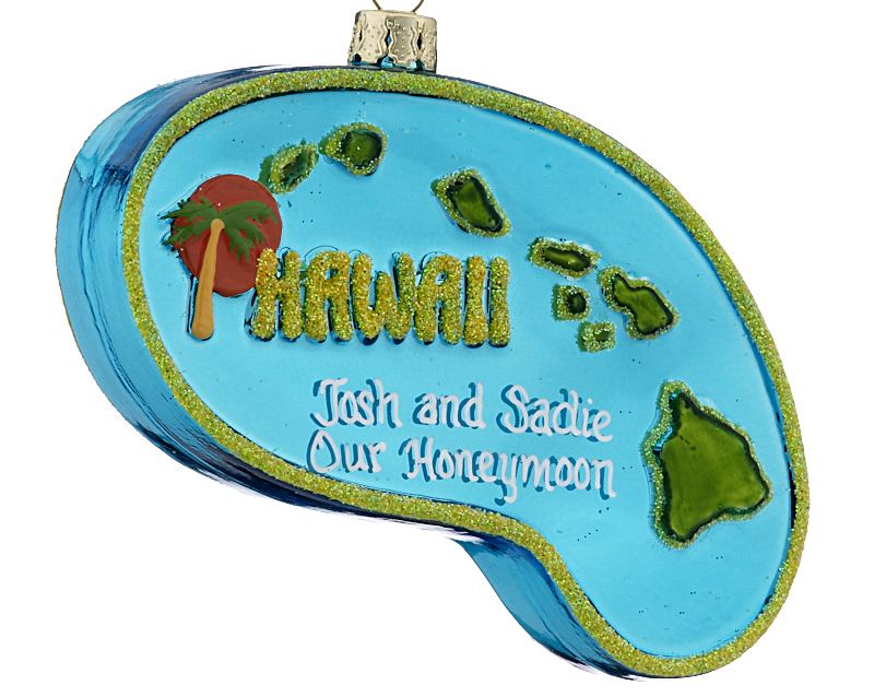 Palm Tree Christmas Ornaments for traveling. | Ornament Shop