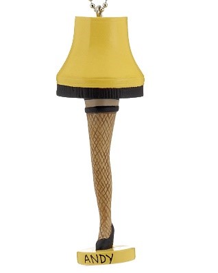 An ornament of the leg lamp from a Christmas Story, the movie | OrnamentShop.com
