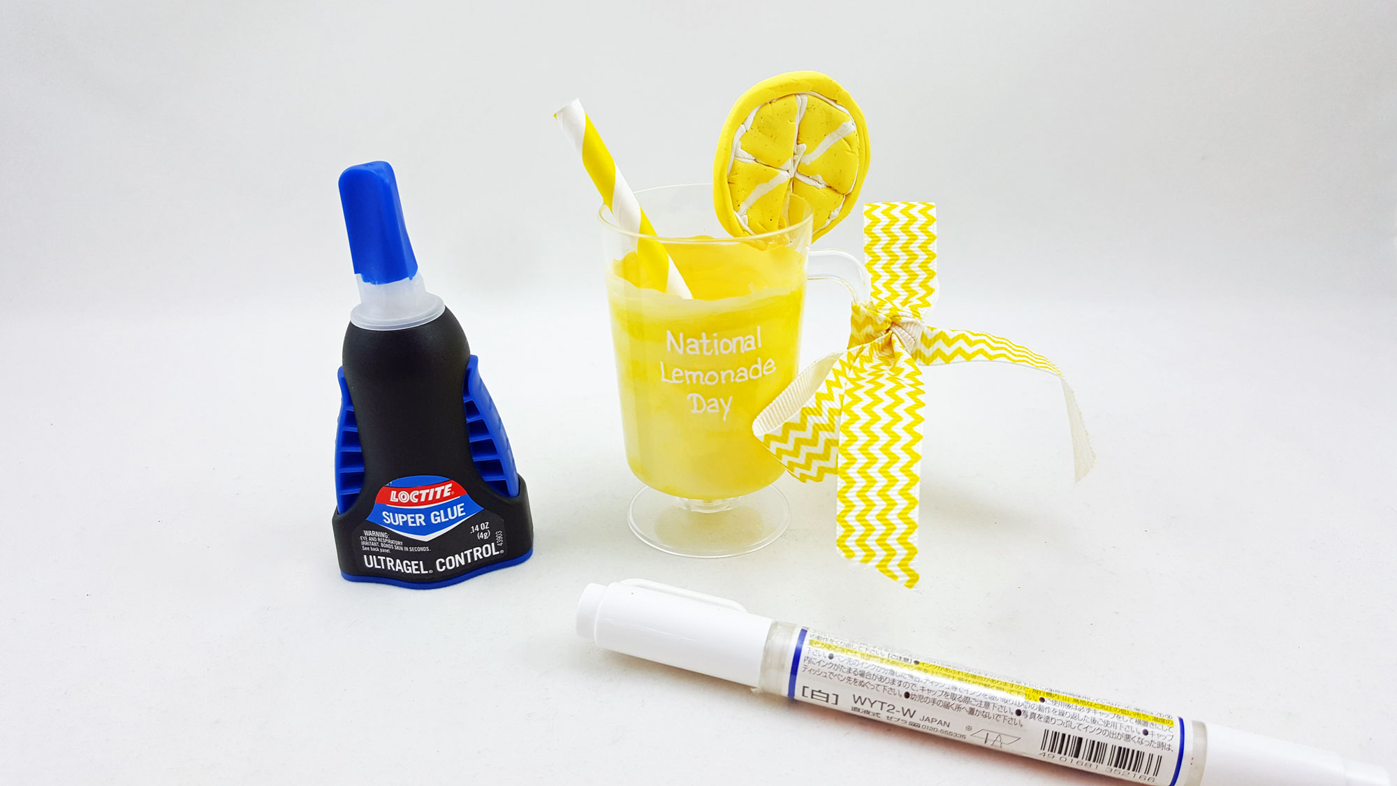 Step 5 is to glue the lemon slice onto the cup. | OrnamentShop.com