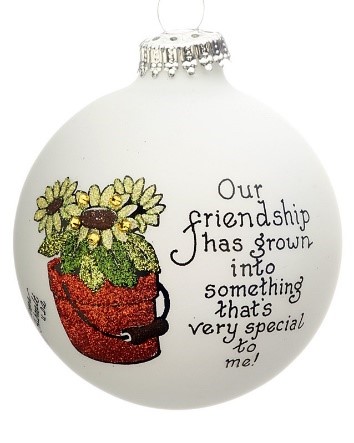 A garden ornament that reads our friendship has grown into something that's very special to me. | OrnamentShop.com