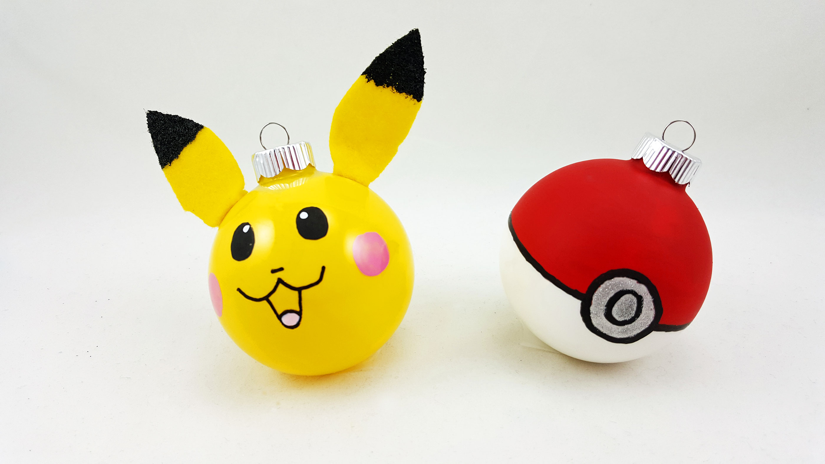 Follow our instructions to make two DIY Pokemon glass ball ornaments. | OrnamentShop.com