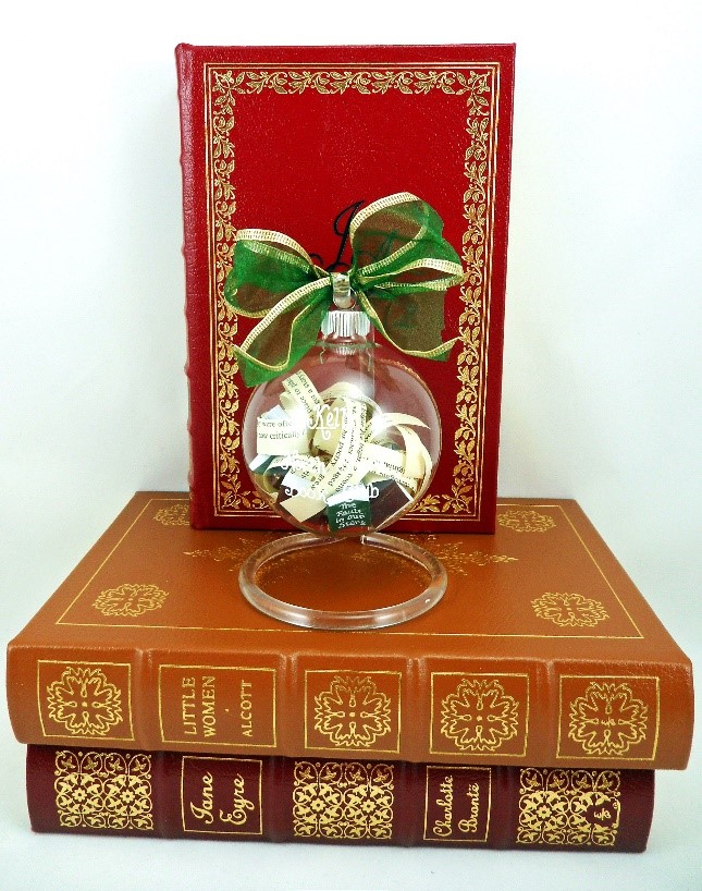 A DIY ornament to represent your favorite books. | OrnamentShop.com