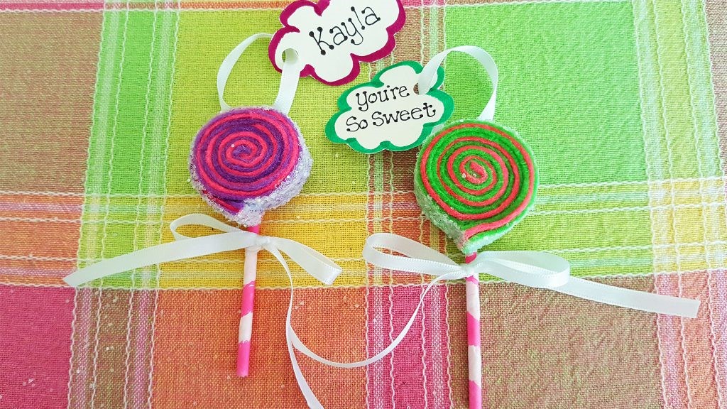 Very simple lollipop DIY ornaments. | OrnamentShop.com