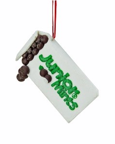A box of Junior Mints Christmas ornament. | OrnamentShop.com