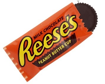 A Reese's candy bar ornament for Halloween. | OrnamentShop.com