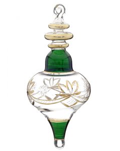 Lamp shaped glass Christmas ornament. | OrnamentShop.com