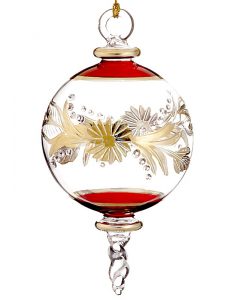 Sphere shaped glass Christmas ornament. | OrnamentShop.com
