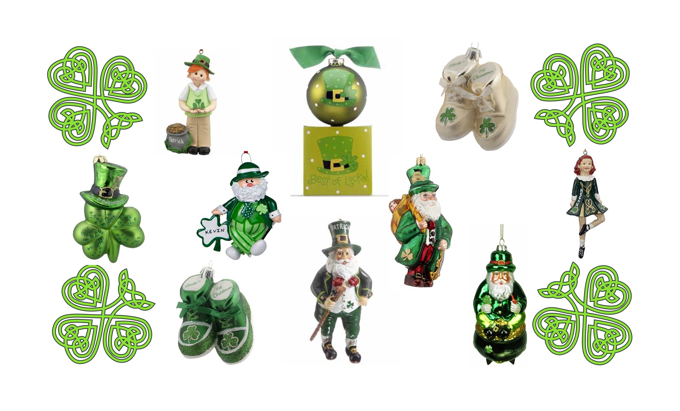 A variety of St. Patrick's Day ornaments are available at OrnamentShop.com!