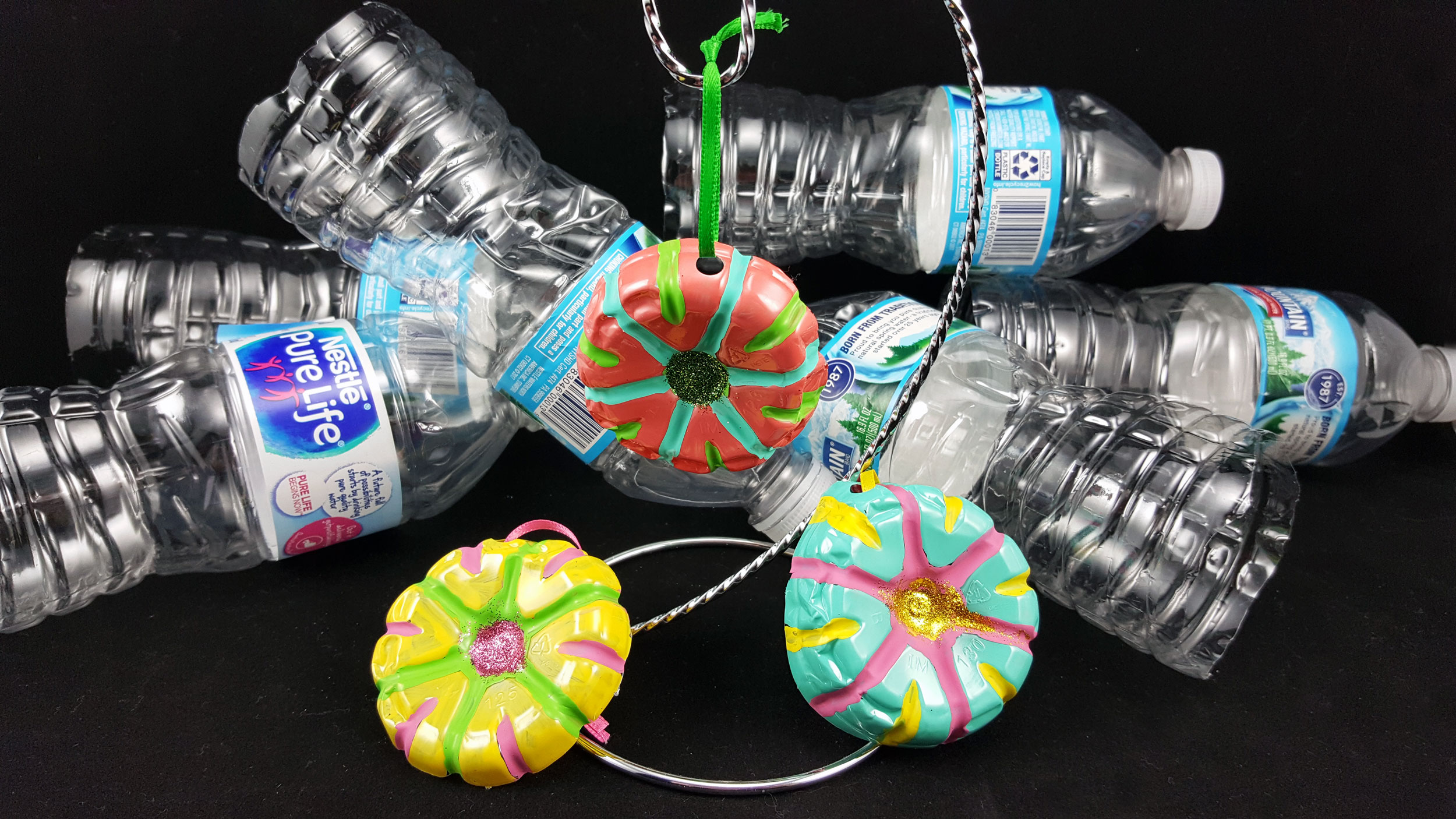 Plastic Bottle Craft Flower Ornaments | OrnamentShop.com