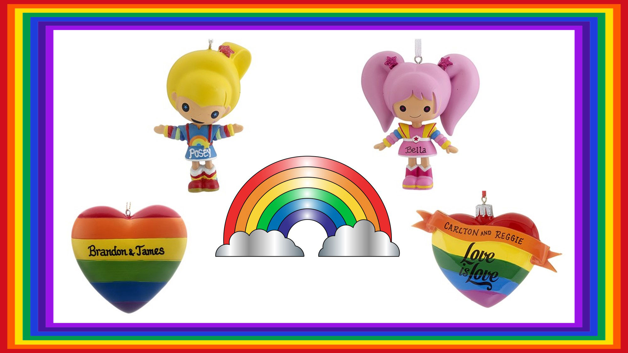 Check out our personalized rainbow ornaments that are guaranteed to make you smile! | OrnamentShop.com