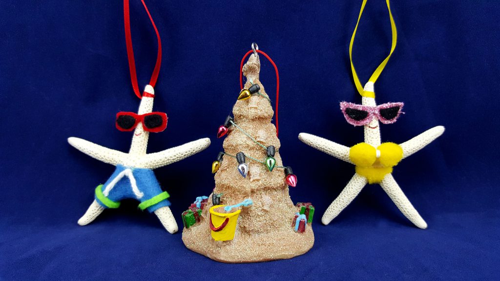 A starfish DIY ornament to make yourself with felt. | OrnamentShop.com