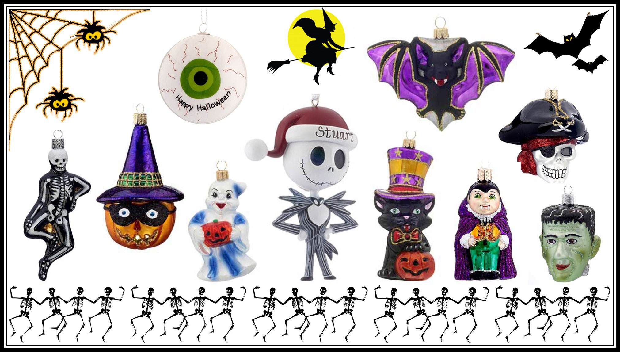 Nightmare Before Christmas Ornaments & other Halloween Ornaments you can buy at OrnamentShop.com | OrnamentShop.com
