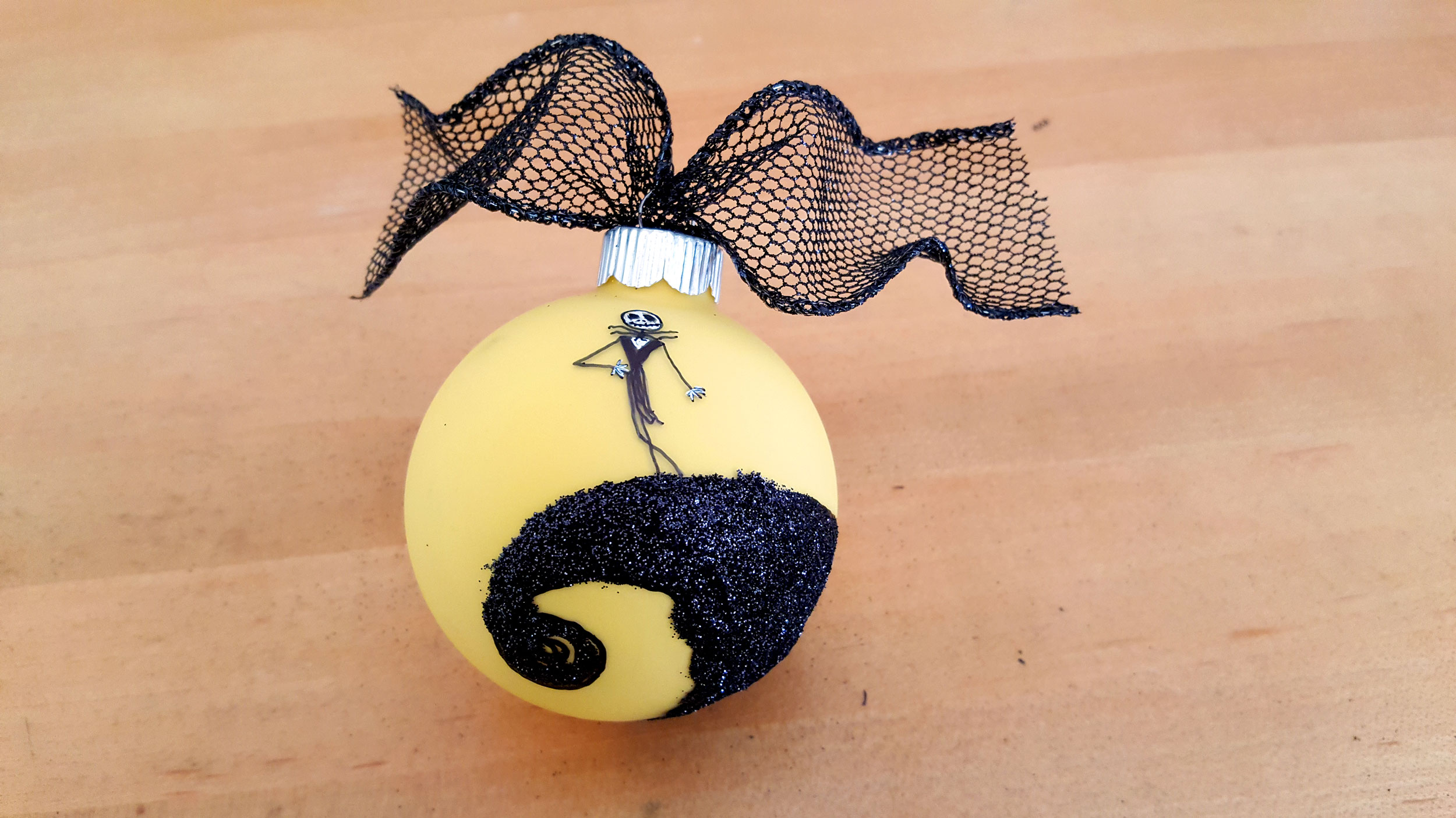 Nightmare Before Christmas Ornaments what the Jack Skellington finished product looks like | OrnamentShop.com