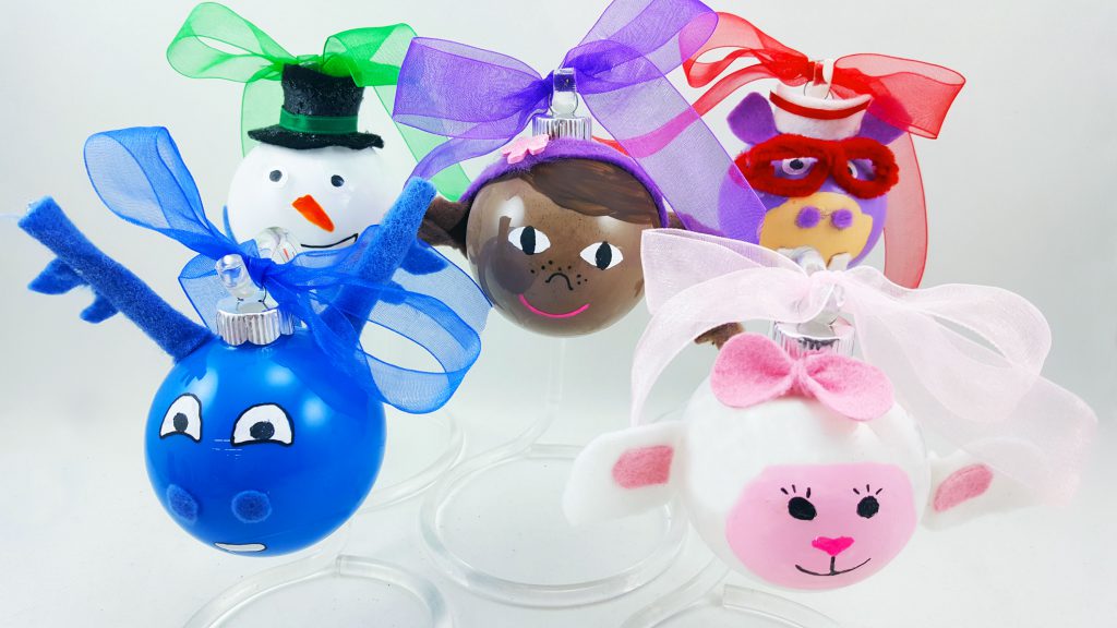 Doc McStuffins ornaments for the whole cast and your family to make. | OrnamentShop.com