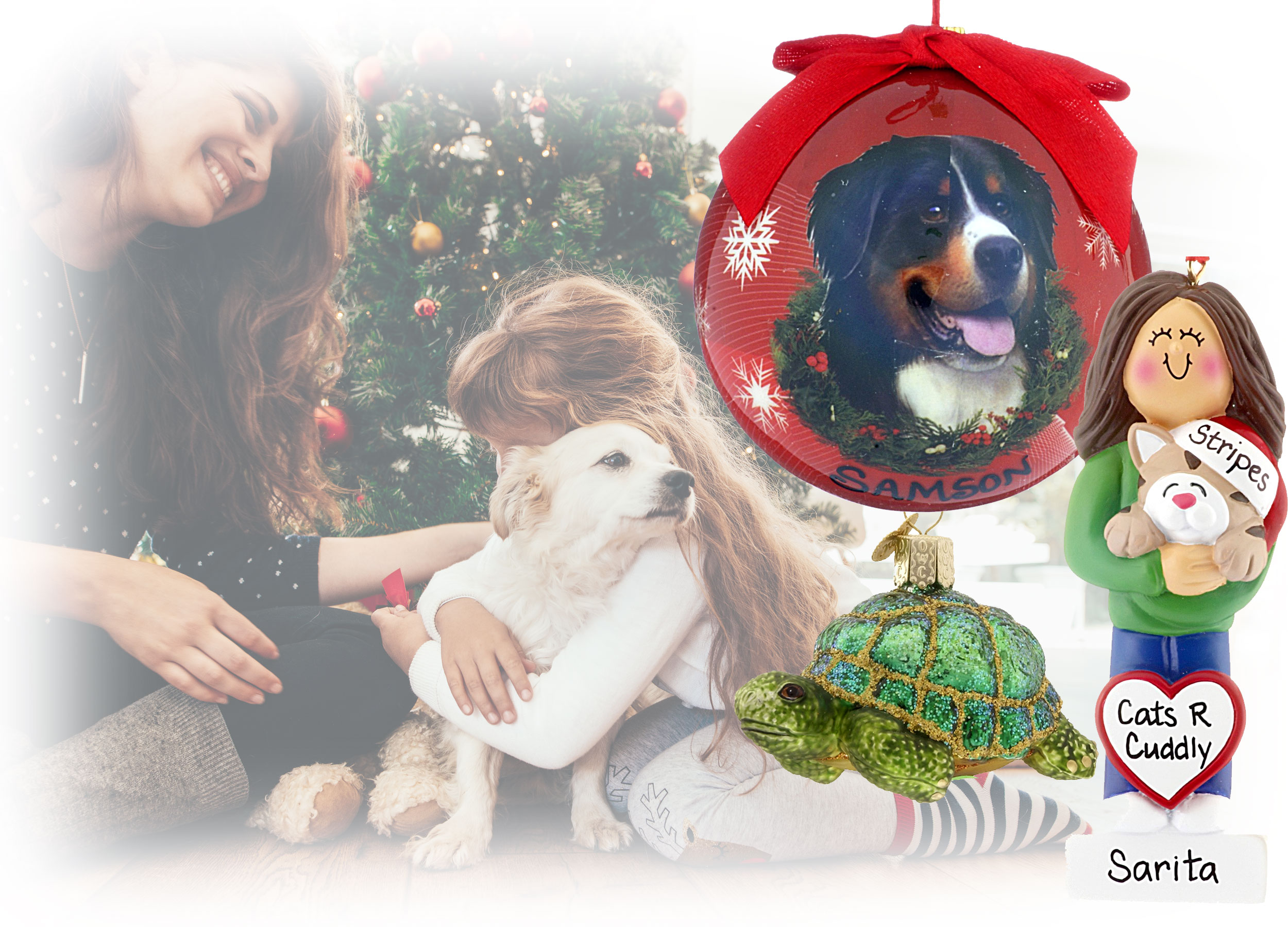 Celebrate Christmas with pets with personalized ornaments this year. | OrnamentShop.com