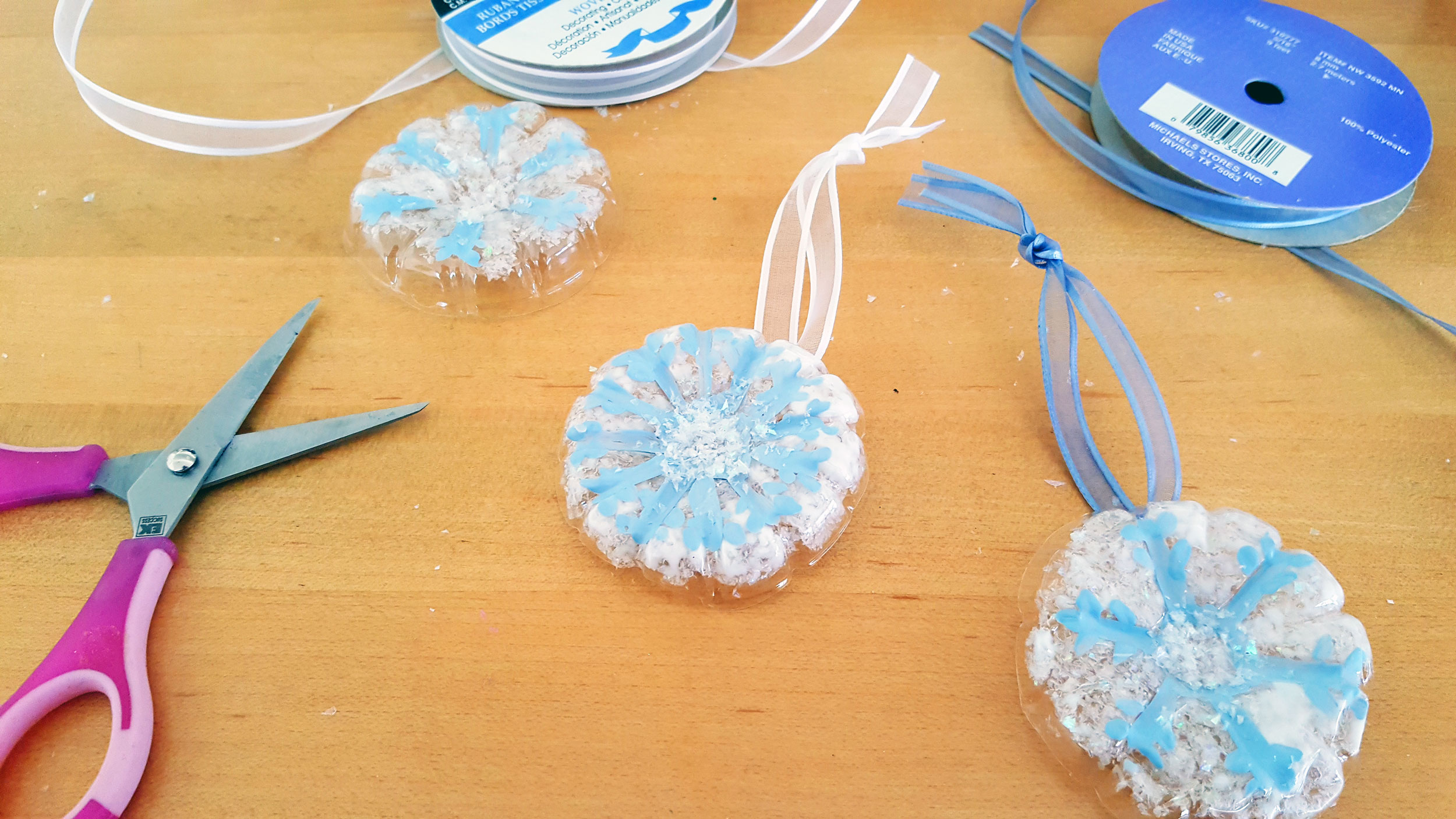 Welcome Winter With Our DIY Plastic Bottle Snowflake Ornaments ...
