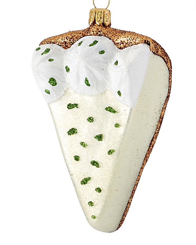 The perfect Christmas ornament for mom, a key lime pie to represent her cooking hobby or sweet tooth. | OrnamentShop.com