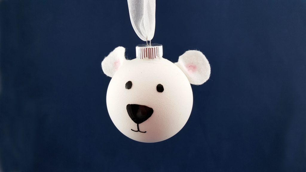 An ornament exchange idea for a polar bear, perfect for kids and everyone who loves the winter holidays. | OrnamentShop.com