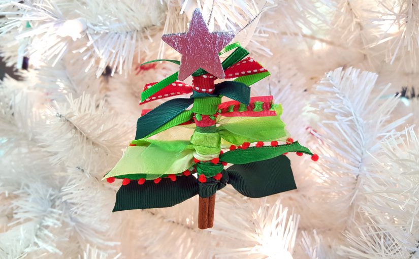 Ribbon Tree Christmas Ornament Crafts