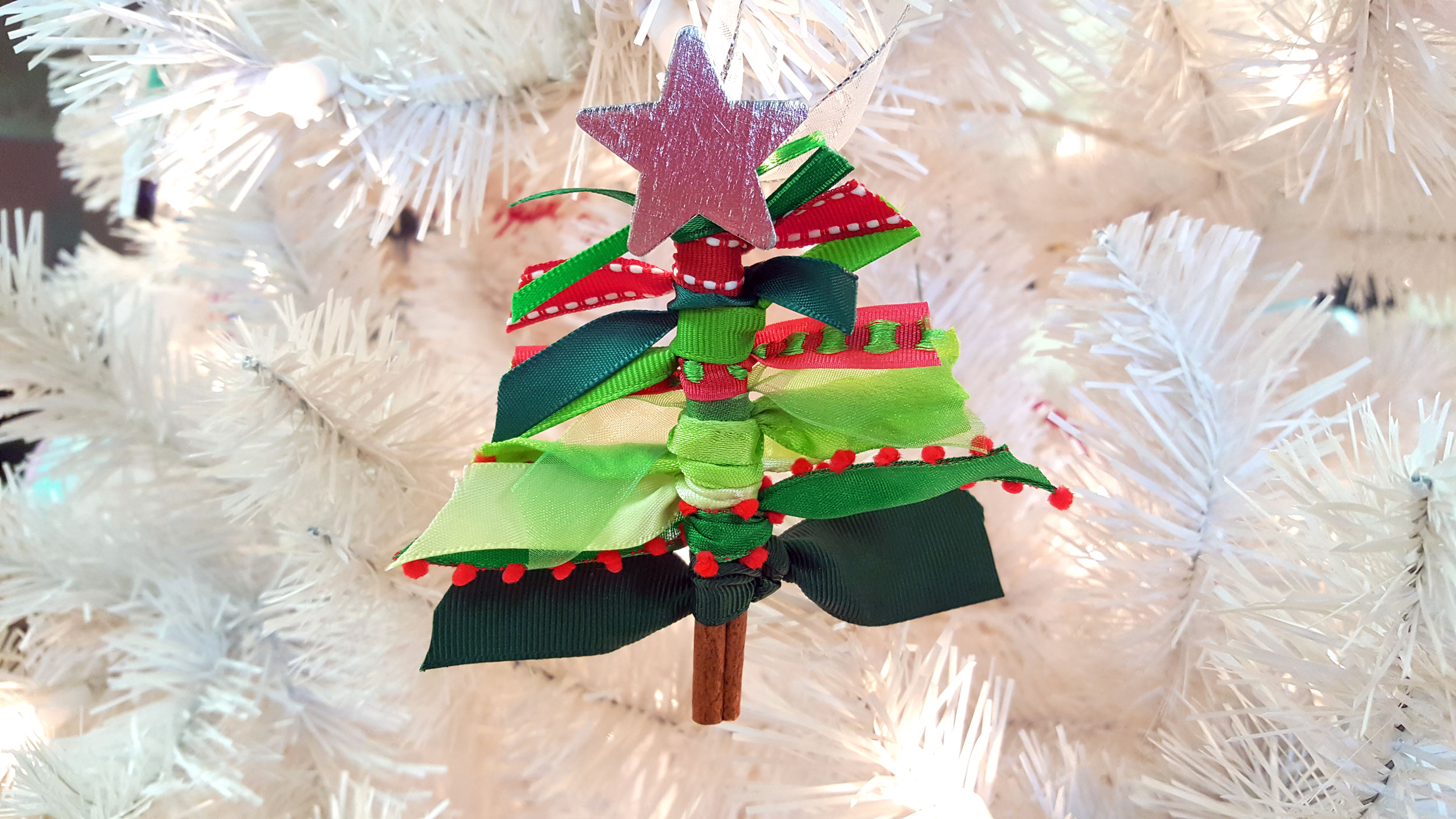 Ribbon Tree Christmas Ornament Crafts