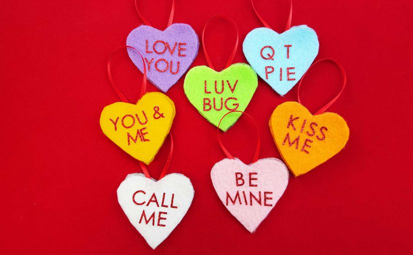 Valentine's Day DIY ornaments with Conversation Hearts. | OrnamentShop.com