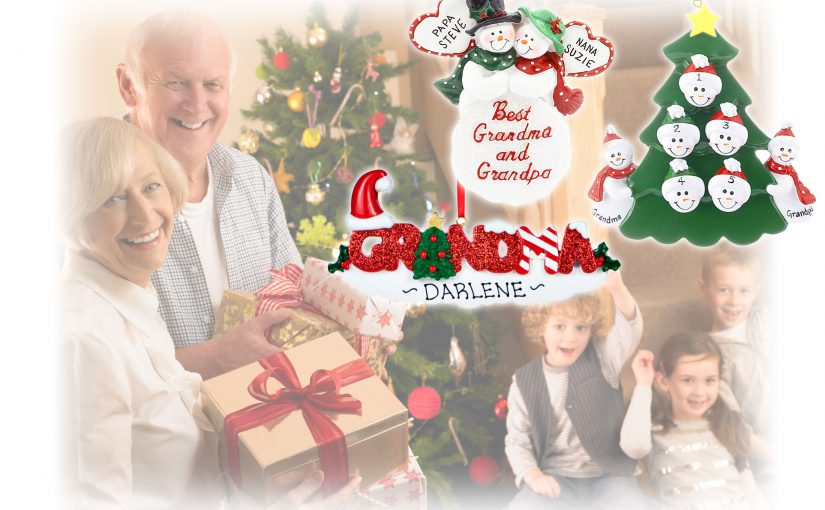 Gift grandparents personalized Christmas ornaments from the kids this year! | OrnamentShop.com
