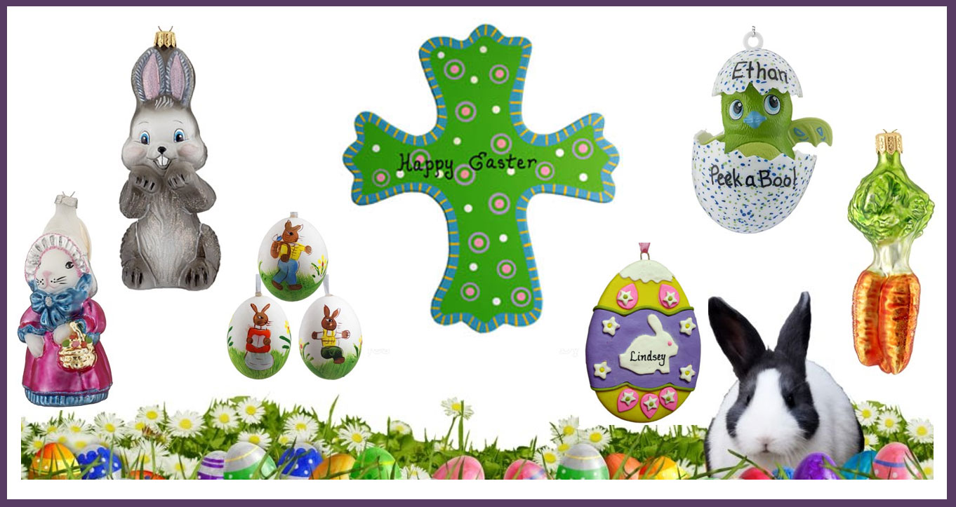 Easter Ornaments and Wall Hanging collage. | OrnamentShop.com