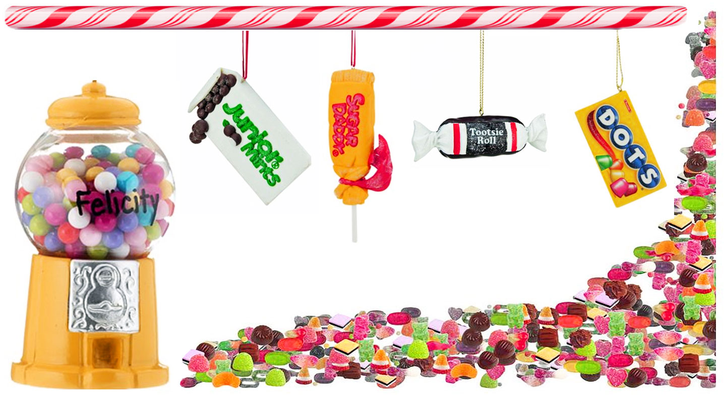 Candy Ornaments Collage. | OrnamentShop.com