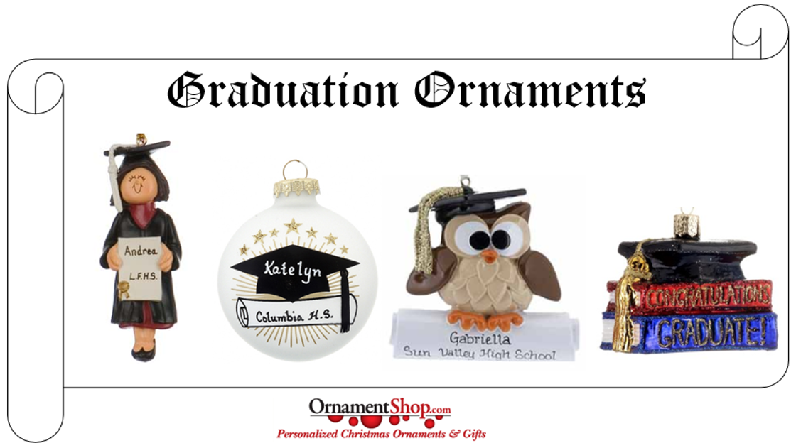 Graduation Ornaments Collage | OrnamentShop.com