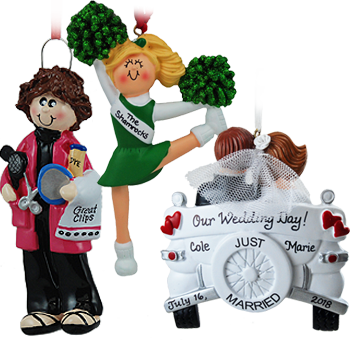 Personalized ornaments for businesses, perfect for employees holiday gift. | OrnamentShop.com