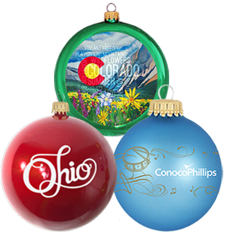 Personalized ornaments for businesses with your company logo. | OrnamentShop.com