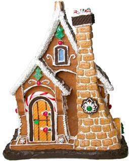 Tabletop decoration of a gingerbread house. | Ornament Shop