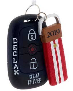 2019 New Driver ornament to celebrate a young adult's driver's licence. | Ornament Shop